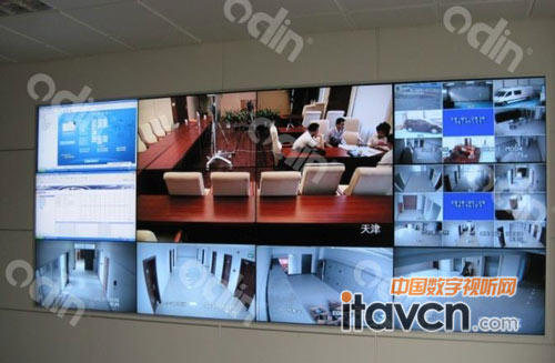 歐帝科技液晶拼接系統(tǒng)助力天津市政府
