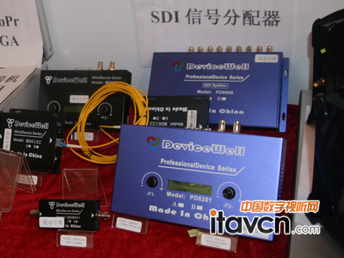 中帝威科技展出廣電級SDI信號分配器