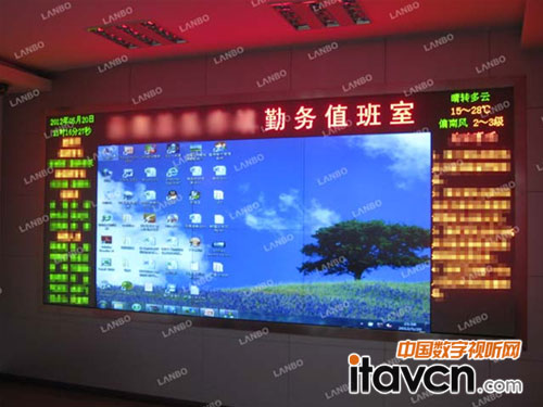 藍(lán)博拼接系統(tǒng)入駐昆明武警某總隊(duì)會(huì)議室