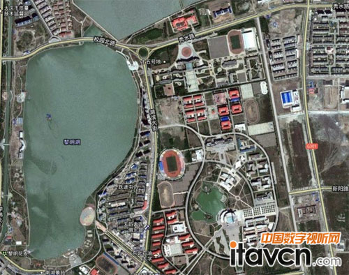 東北石油大學鳥瞰圖