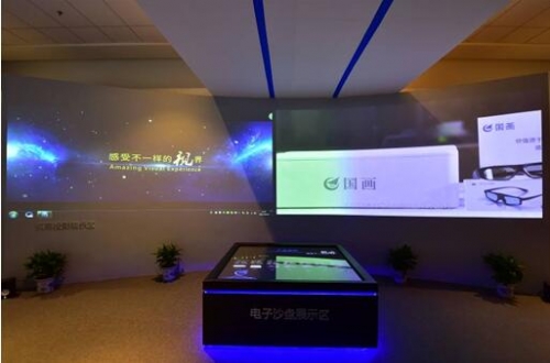 弧幕投影展示區