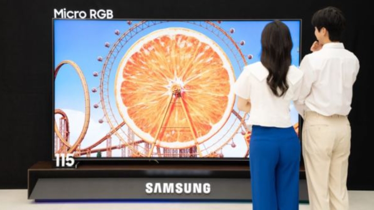 三星推出全球首款115英寸Micro RGB電視